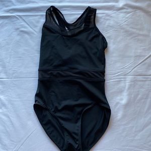 Black Mesh Leotard Small
